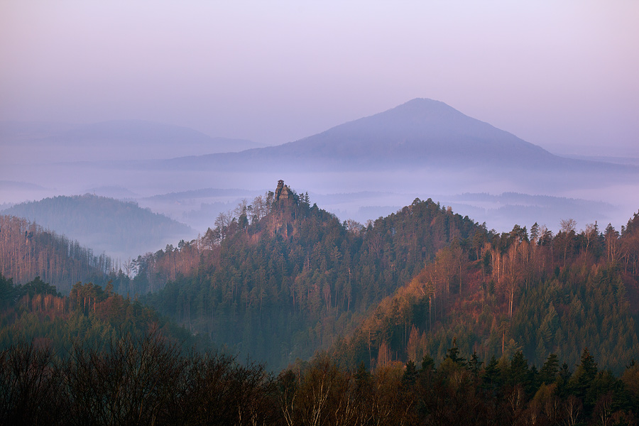 Mariina vyhlídka a Růžovský vrch